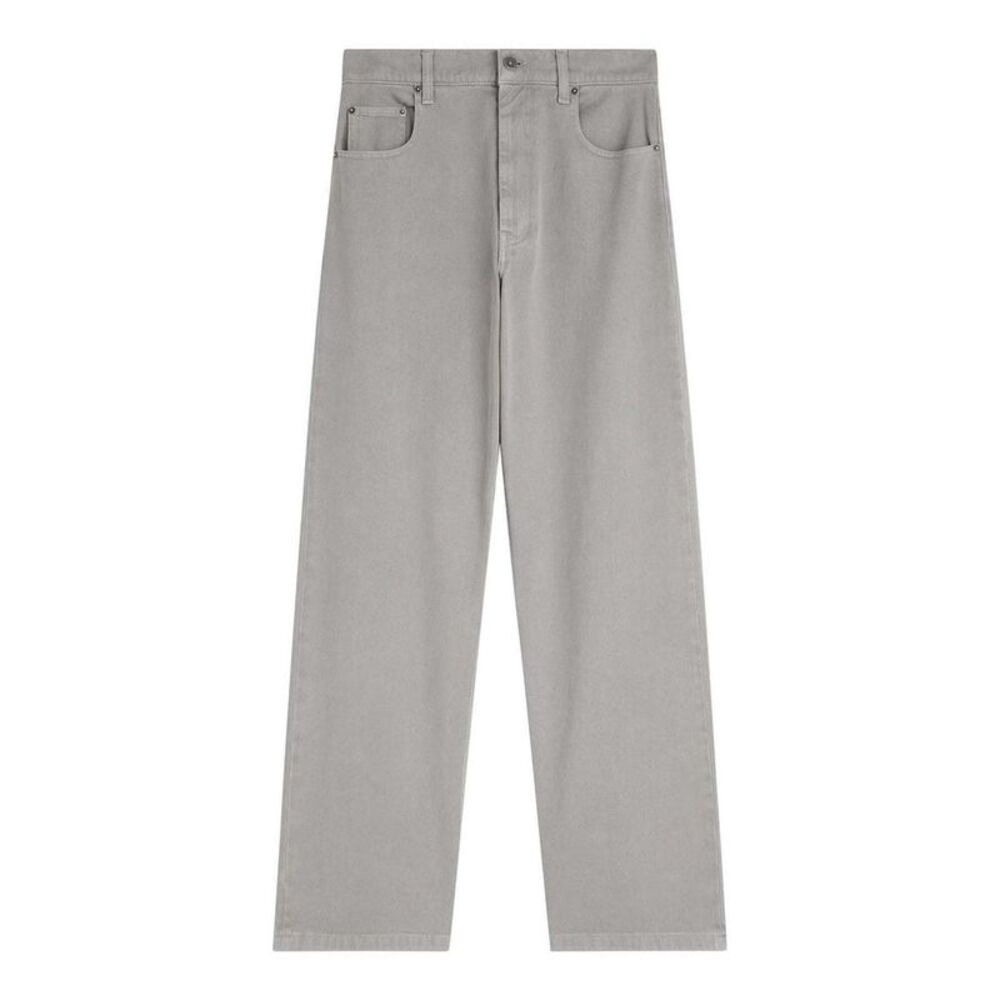 Phoebe Philo Women Ash Grey Cotton Zip-Fly Jeans